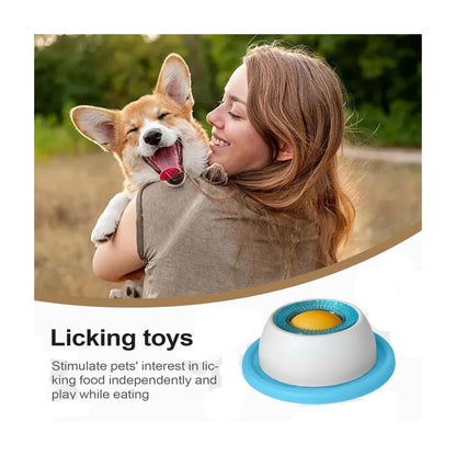 Pet Licking Fun Slow Food Bowl, Dog Enrichment Toys, Interactive Dog Toy, Enrichment and Slow Feeding Pet Accessories, Boredom and Anxiety Reducer for All Breed Dogs